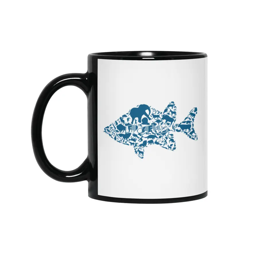 Fish an animal Siyah Kupa