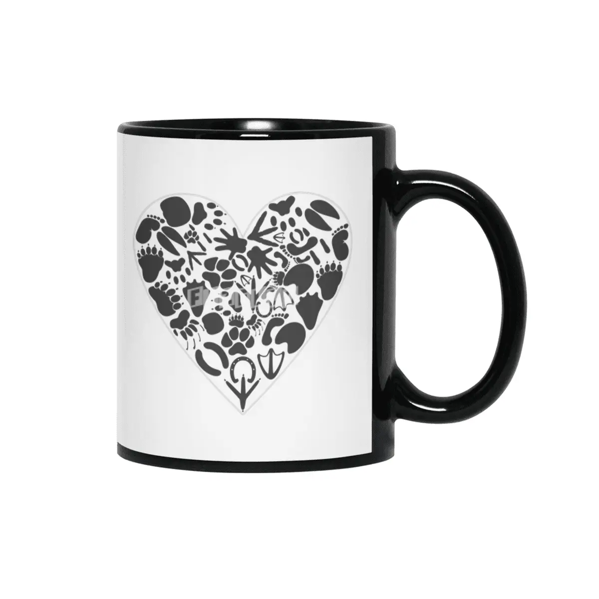 Heart of an animal Siyah Kupa