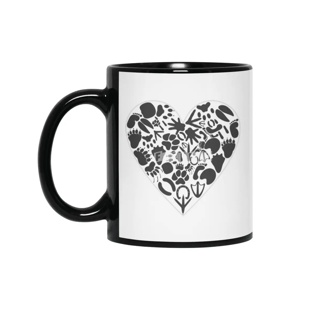 Heart of an animal Siyah Kupa