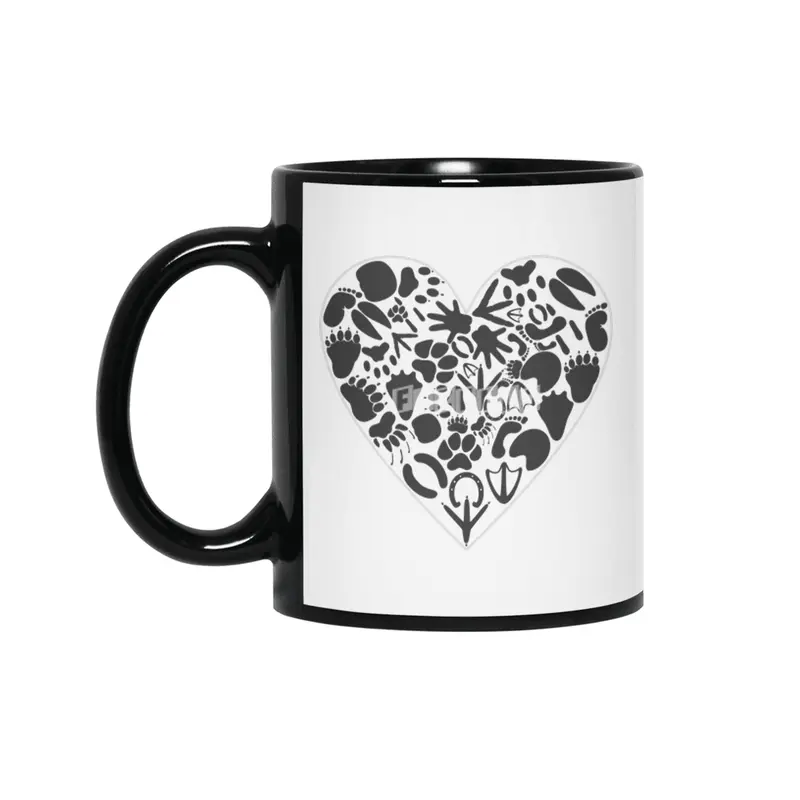 Heart of an animal Siyah Kupa