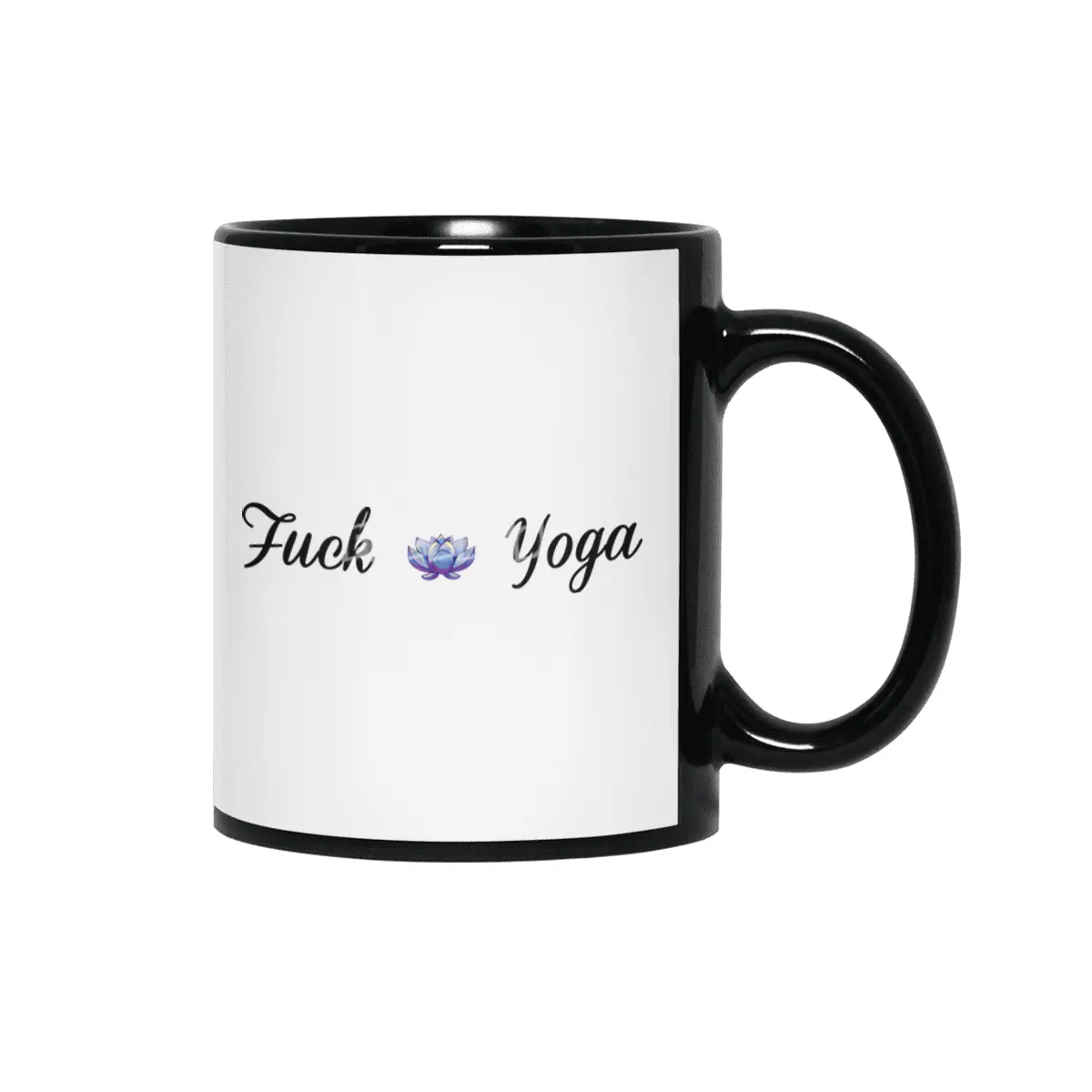 Fuck Yoga Siyah Kupa