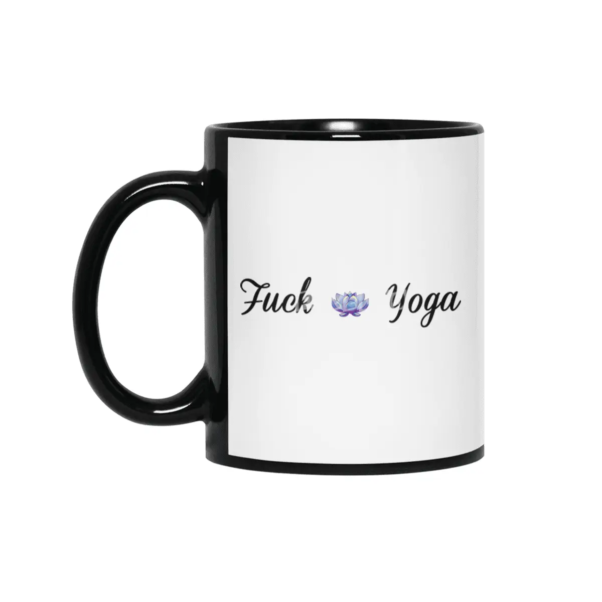 Fuck Yoga Siyah Kupa