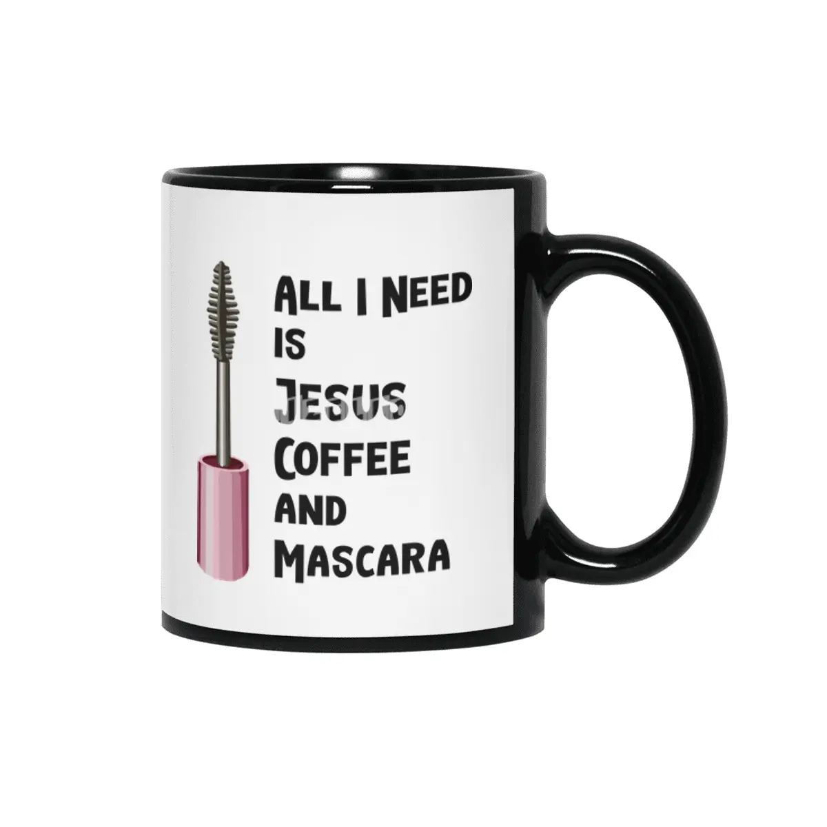 All I Need Is Jesus And Coffee Christian Siyah Kupa