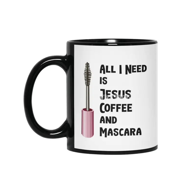 All I Need Is Jesus And Coffee Christian Siyah Kupa