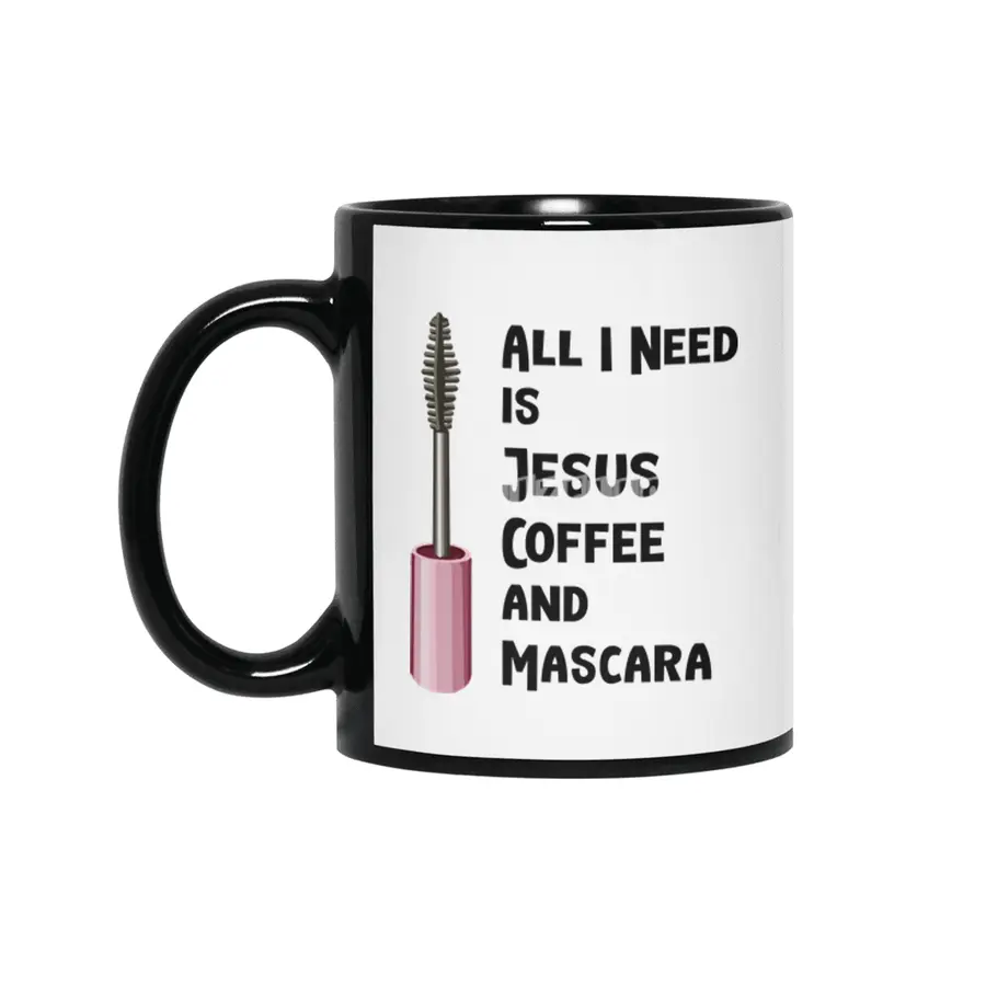 All I Need Is Jesus And Coffee Christian Siyah Kupa