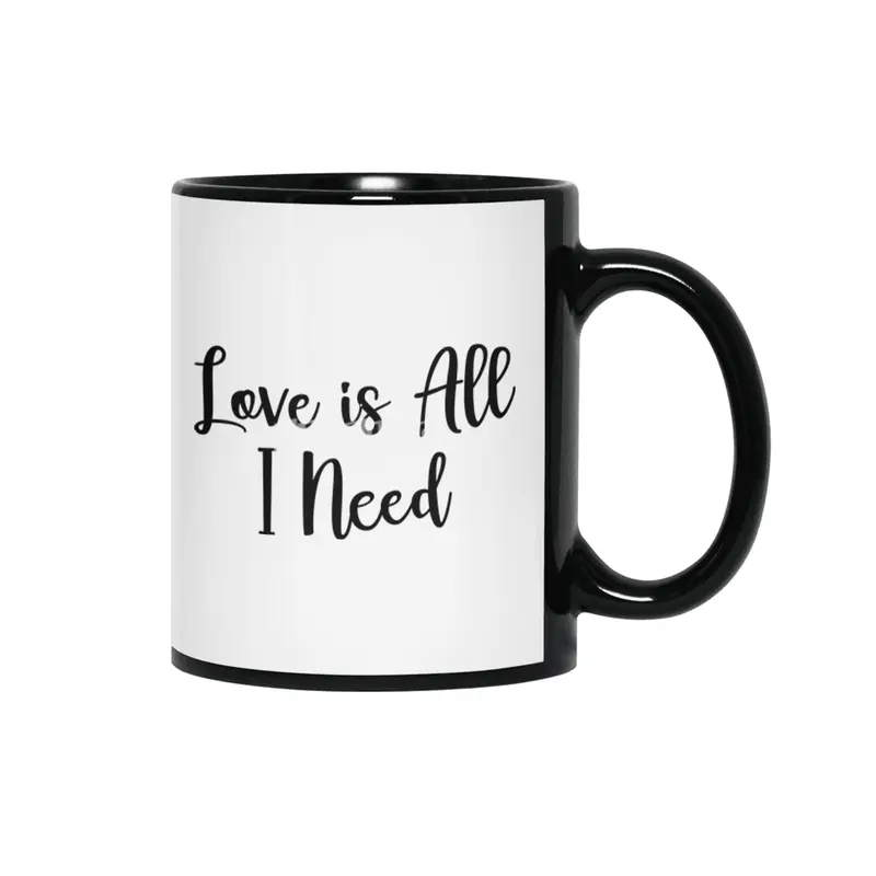 Love Is All I Need - GIN Siyah Kupa