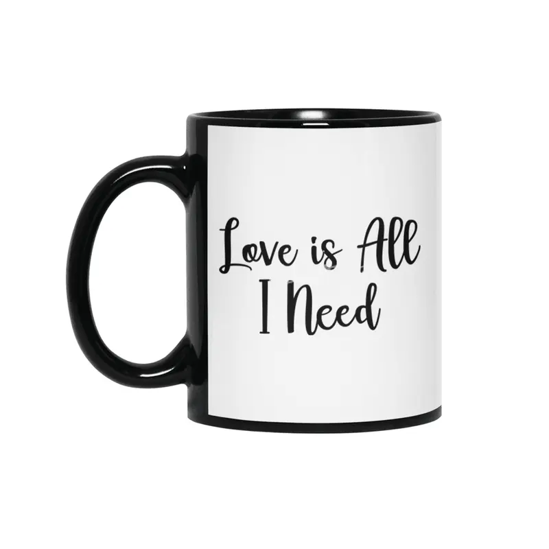 Love Is All I Need - GIN Siyah Kupa