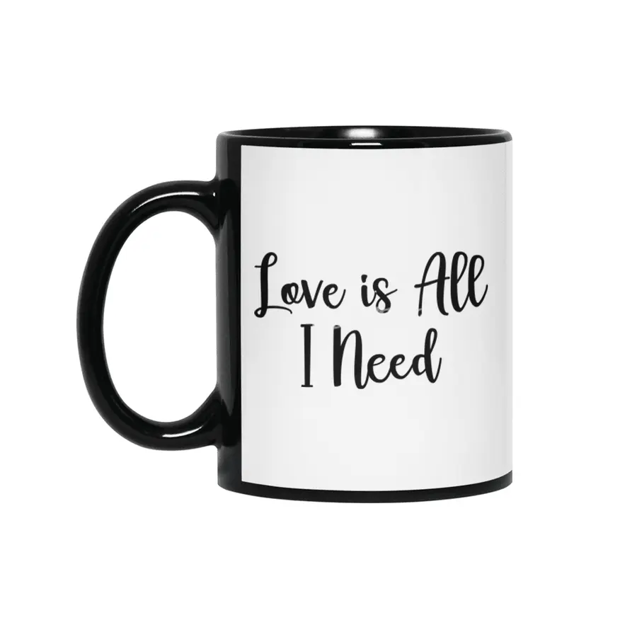 Love Is All I Need - GIN Siyah Kupa