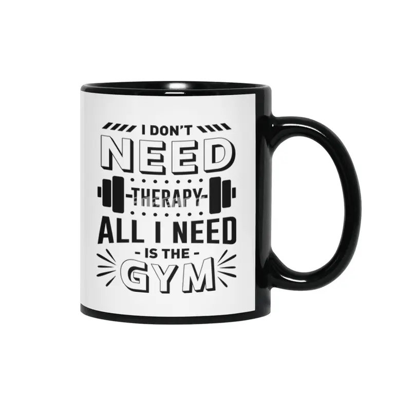 All I Need Is The Gym - Gym Siyah Kupa