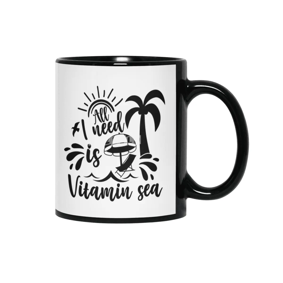 All I Need is Vitamin Sea Siyah Kupa