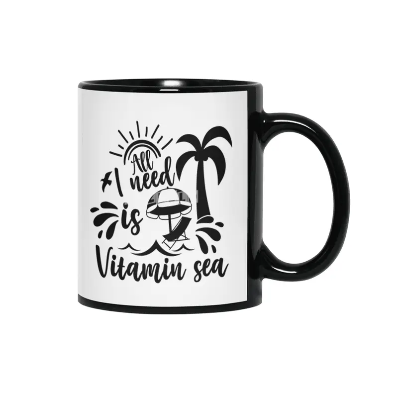 All I Need is Vitamin Sea Siyah Kupa