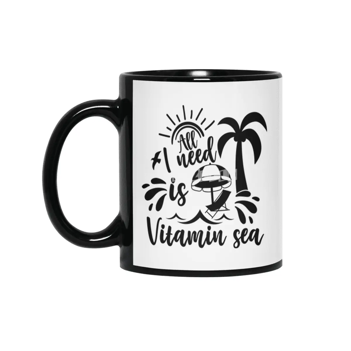 All I Need is Vitamin Sea Siyah Kupa