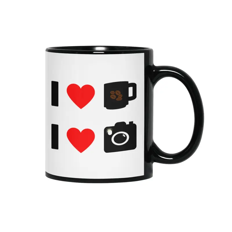 All I Need Is Coffee And My Camera Siyah Kupa