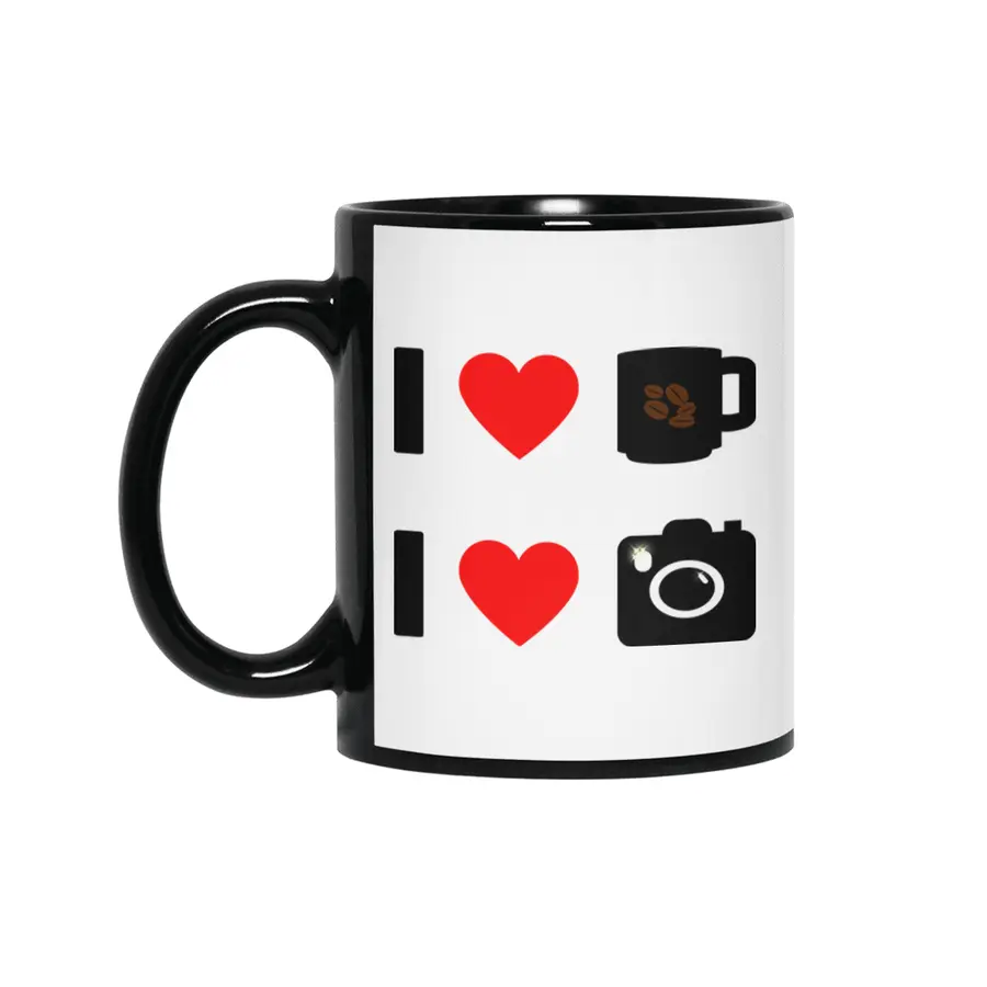 All I Need Is Coffee And My Camera Siyah Kupa