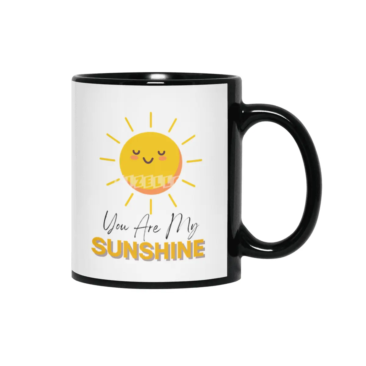 You Are My Sunshine Onesie® Baby Gift - Cute Spring Time Baby Clothes - Sunshine Baby shower for Boy Siyah Kupa