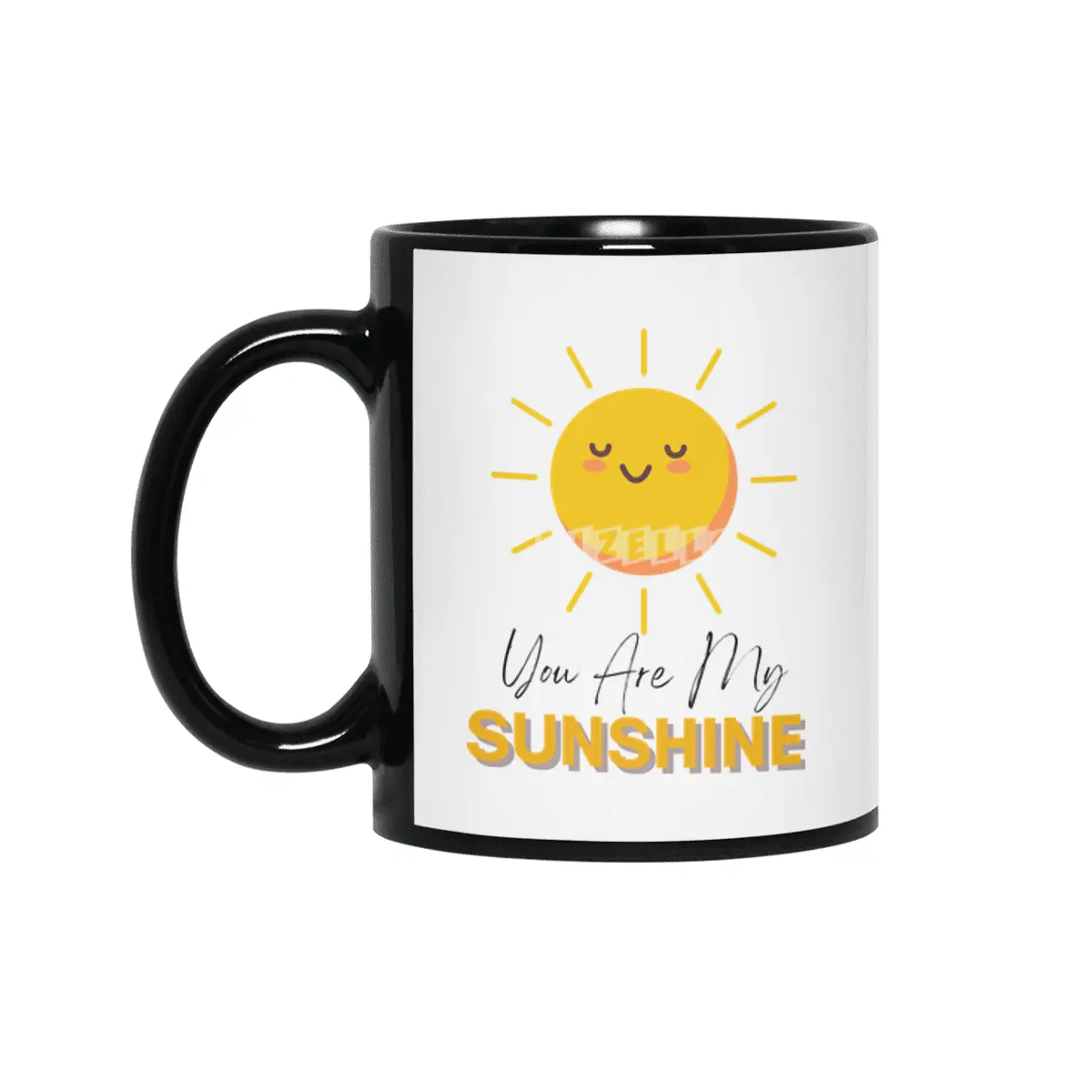 You Are My Sunshine Onesie® Baby Gift - Cute Spring Time Baby Clothes - Sunshine Baby shower for Boy Siyah Kupa