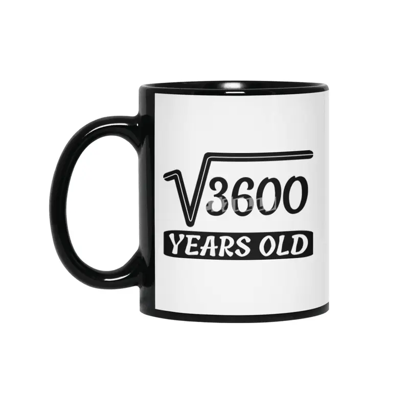 3600 years old birthday t-shirt Siyah Kupa