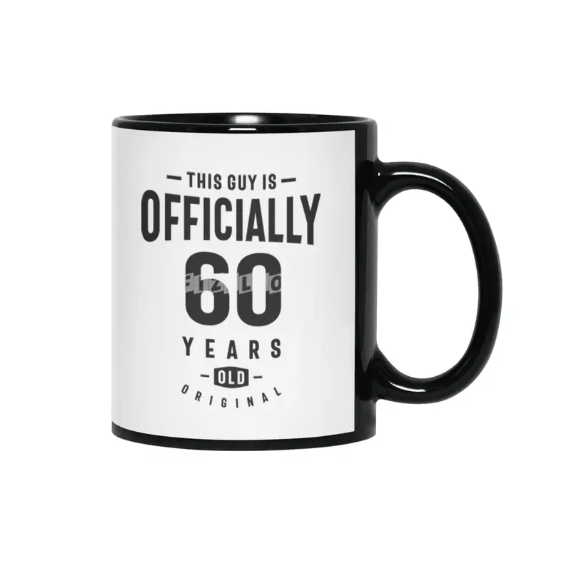 This Guy is Officially 60 Years Old - 60th Birthday Siyah Kupa
