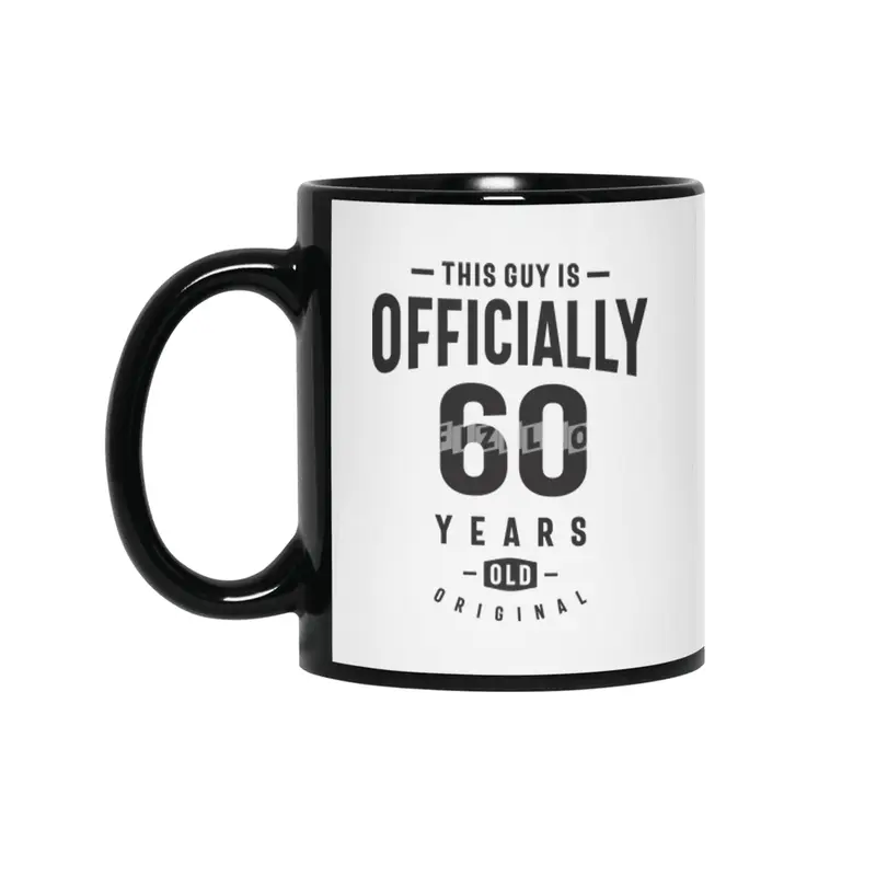 This Guy is Officially 60 Years Old - 60th Birthday Siyah Kupa