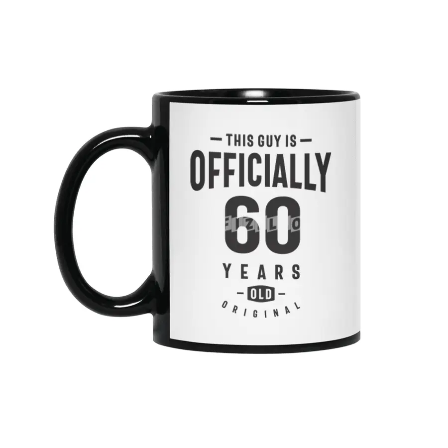 This Guy is Officially 60 Years Old - 60th Birthday Siyah Kupa