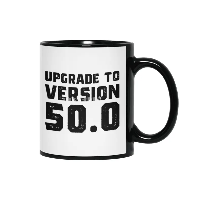 50th Birthday gift 50 Year Old Siyah Kupa