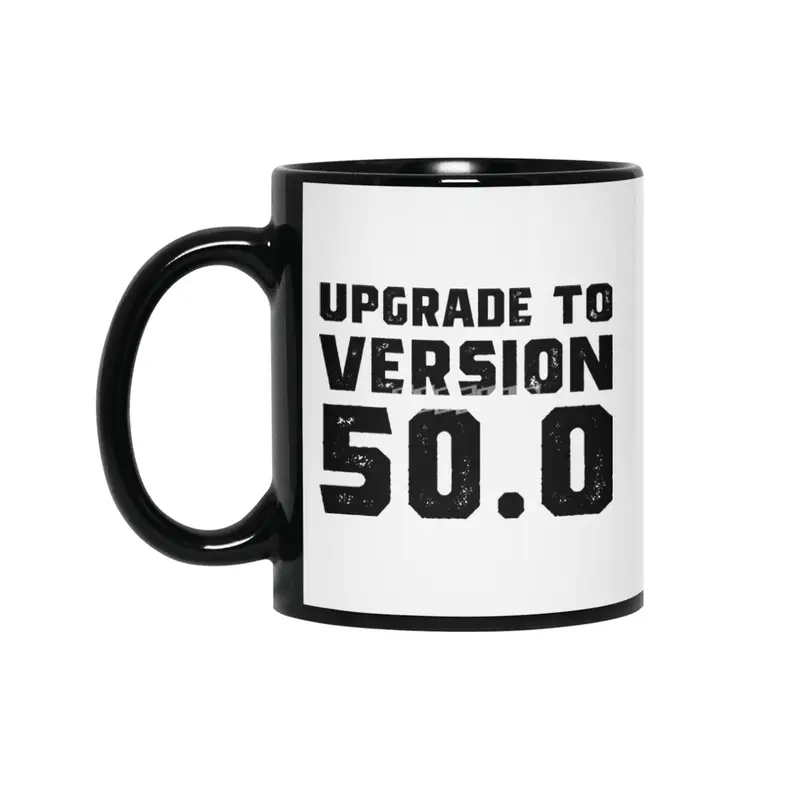 50th Birthday gift 50 Year Old Siyah Kupa