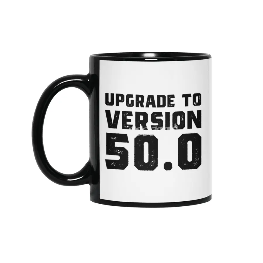 50th Birthday gift 50 Year Old Siyah Kupa