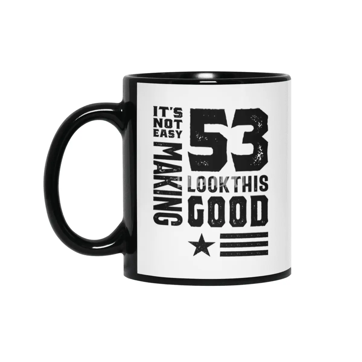 53 Year Old 53rd Birthday Funny Gift Siyah Kupa