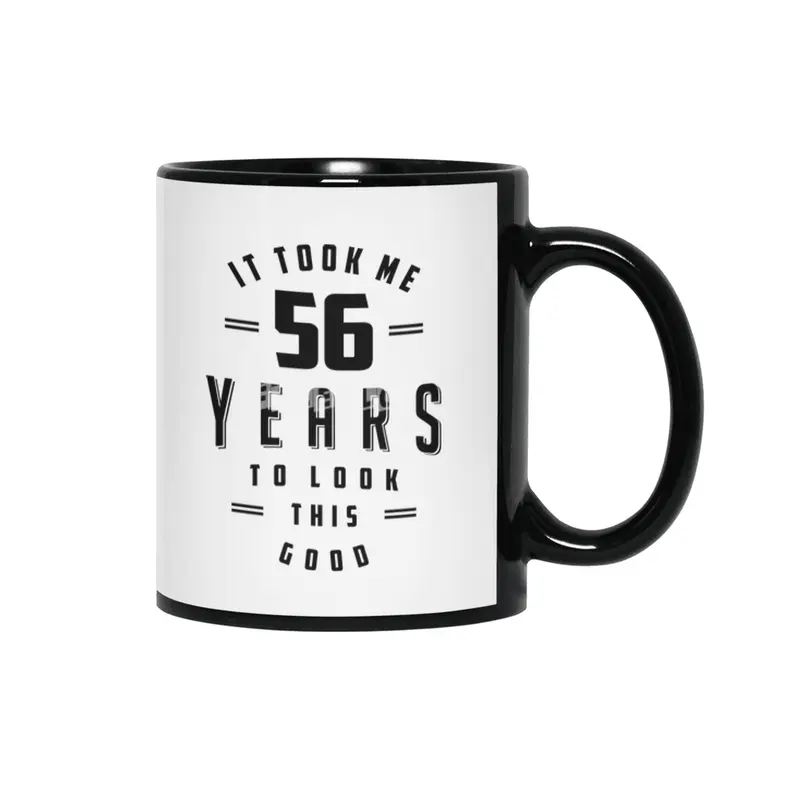 56 Year Old 56th Birthday Funny Gift Siyah Kupa