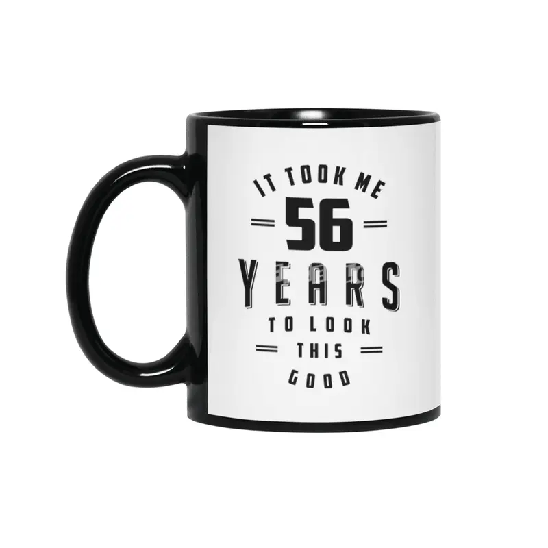 56 Year Old 56th Birthday Funny Gift Siyah Kupa
