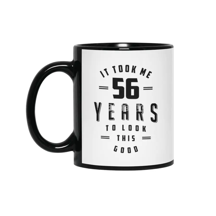 56 Year Old 56th Birthday Funny Gift Siyah Kupa
