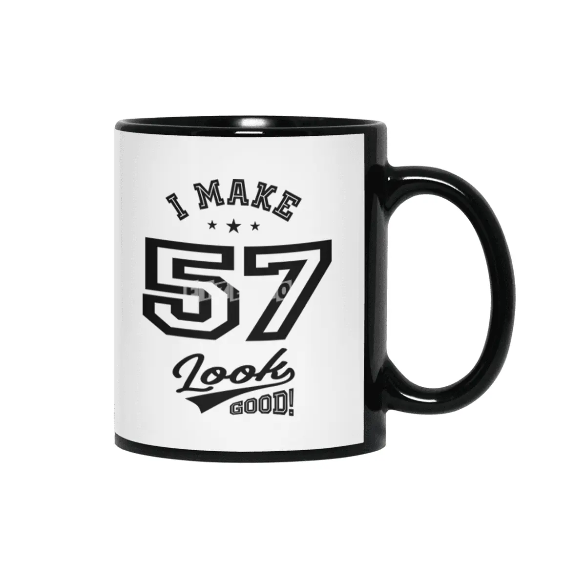 57 Year Old 57th Birthday Funny Gift Siyah Kupa