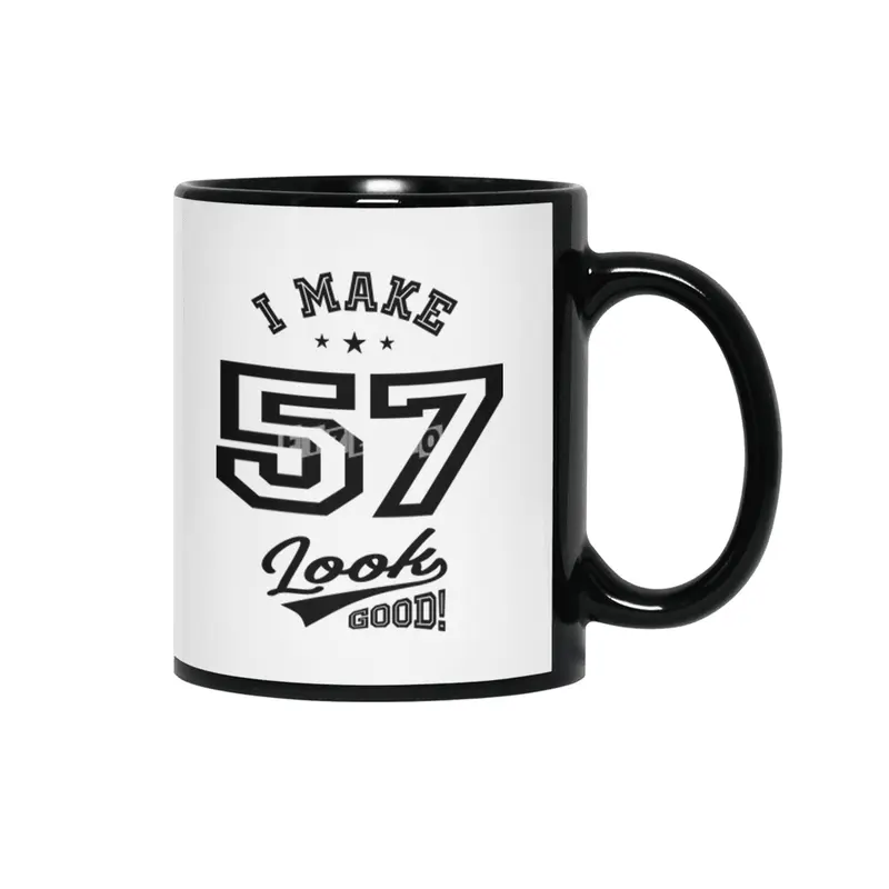 57 Year Old 57th Birthday Funny Gift Siyah Kupa