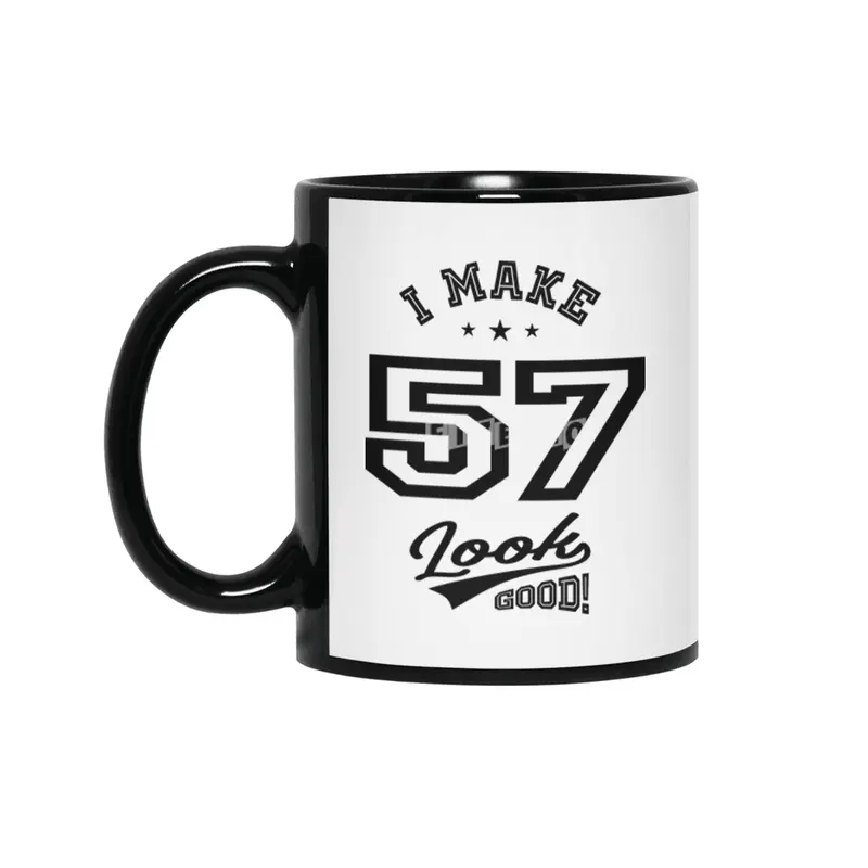 57 Year Old 57th Birthday Funny Gift Siyah Kupa