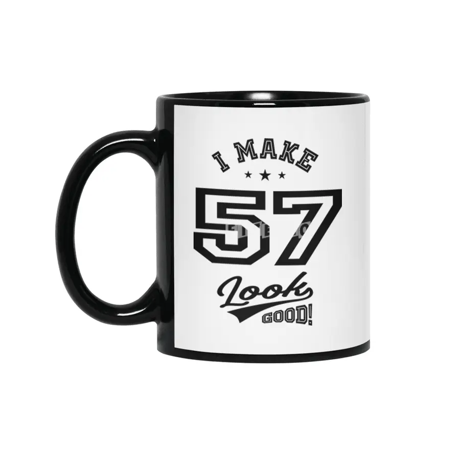 57 Year Old 57th Birthday Funny Gift Siyah Kupa