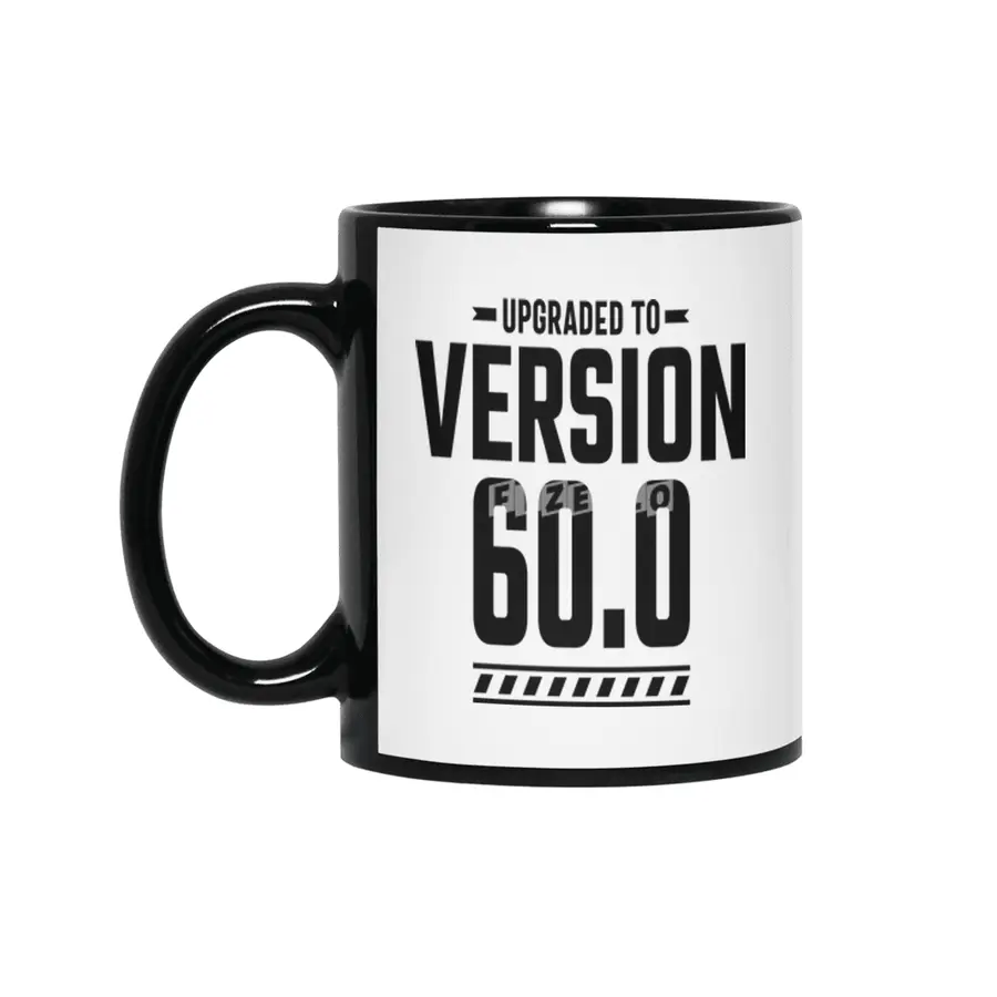 60 Year Old 60th Birthday Funny Gift Siyah Kupa