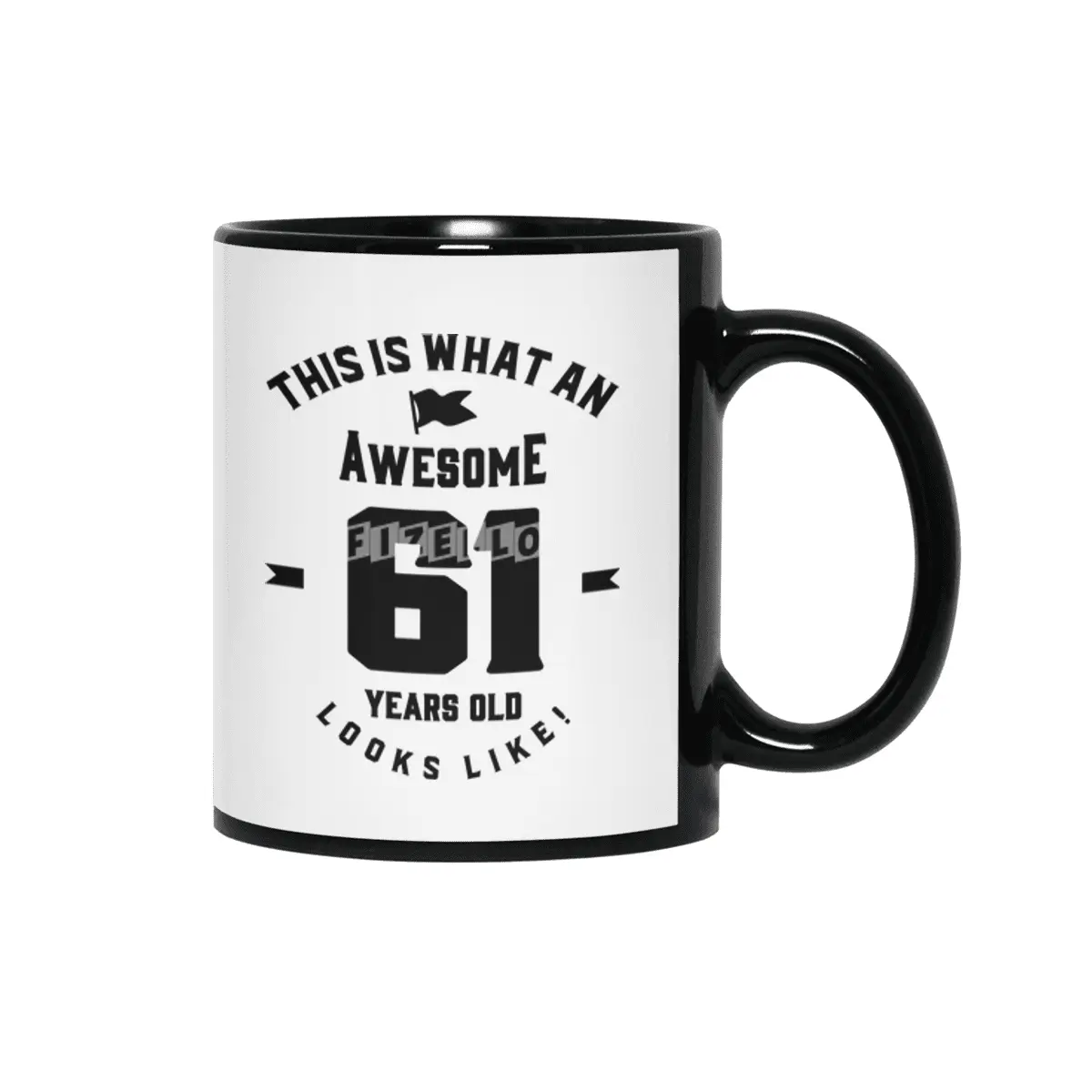 61 Year Old Gift | 61st Birthday Gift Ideas - Mens and Womens Siyah Kupa
