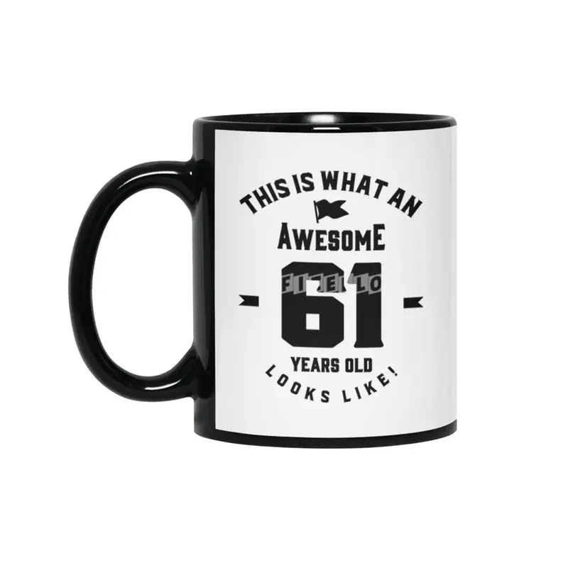 61 Year Old Gift | 61st Birthday Gift Ideas - Mens and Womens Siyah Kupa