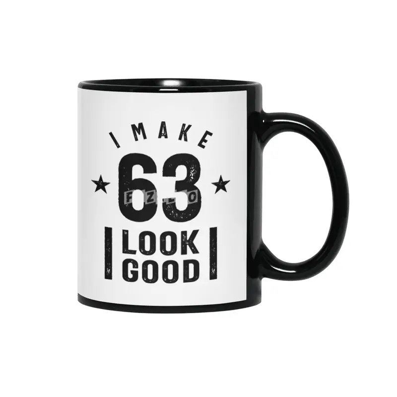 63 Year Old Gift | 63rd Birthday Gift Ideas - Mens and Womens Siyah Kupa