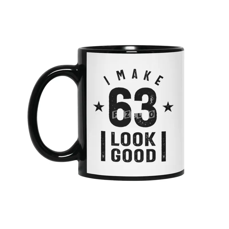 63 Year Old Gift | 63rd Birthday Gift Ideas - Mens and Womens Siyah Kupa