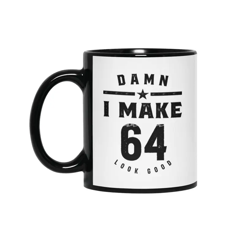 64 Year Old Gift | 64th Birthday Gift Ideas - Mens and Womens Siyah Kupa