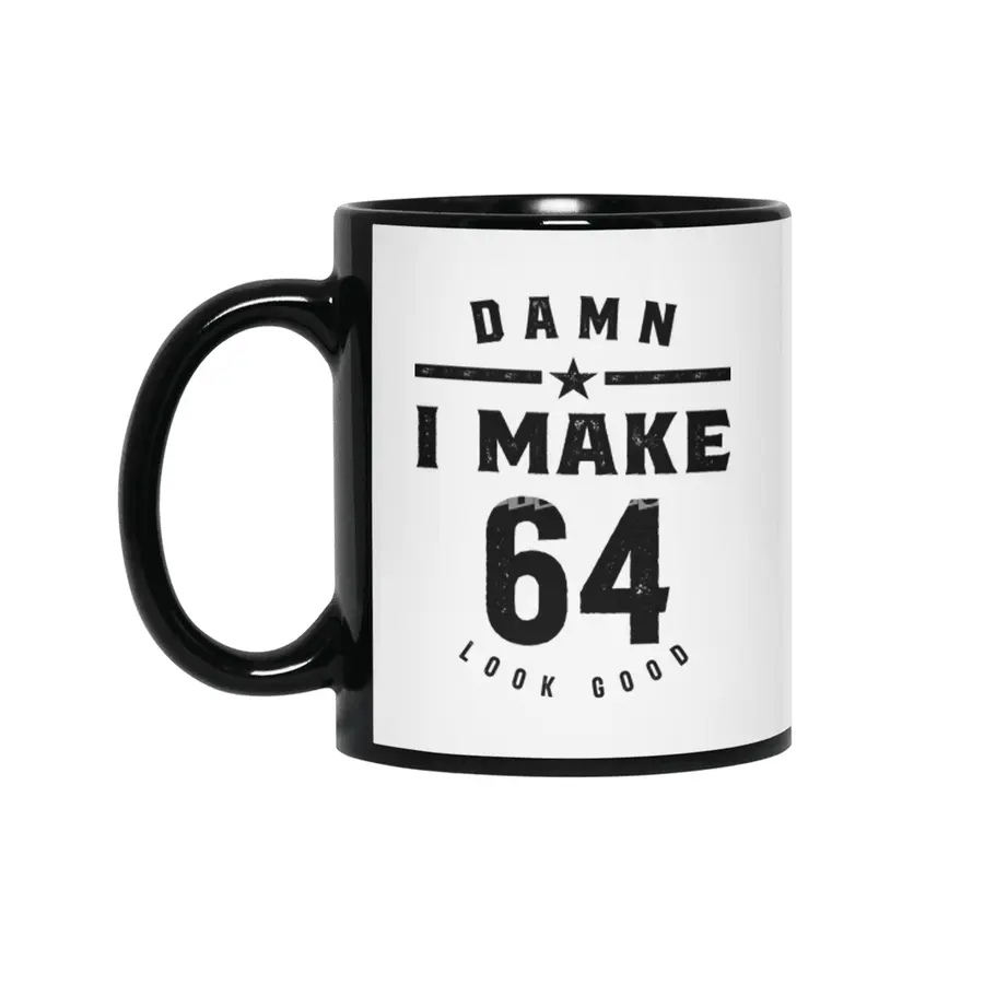 64 Year Old Gift | 64th Birthday Gift Ideas - Mens and Womens Siyah Kupa