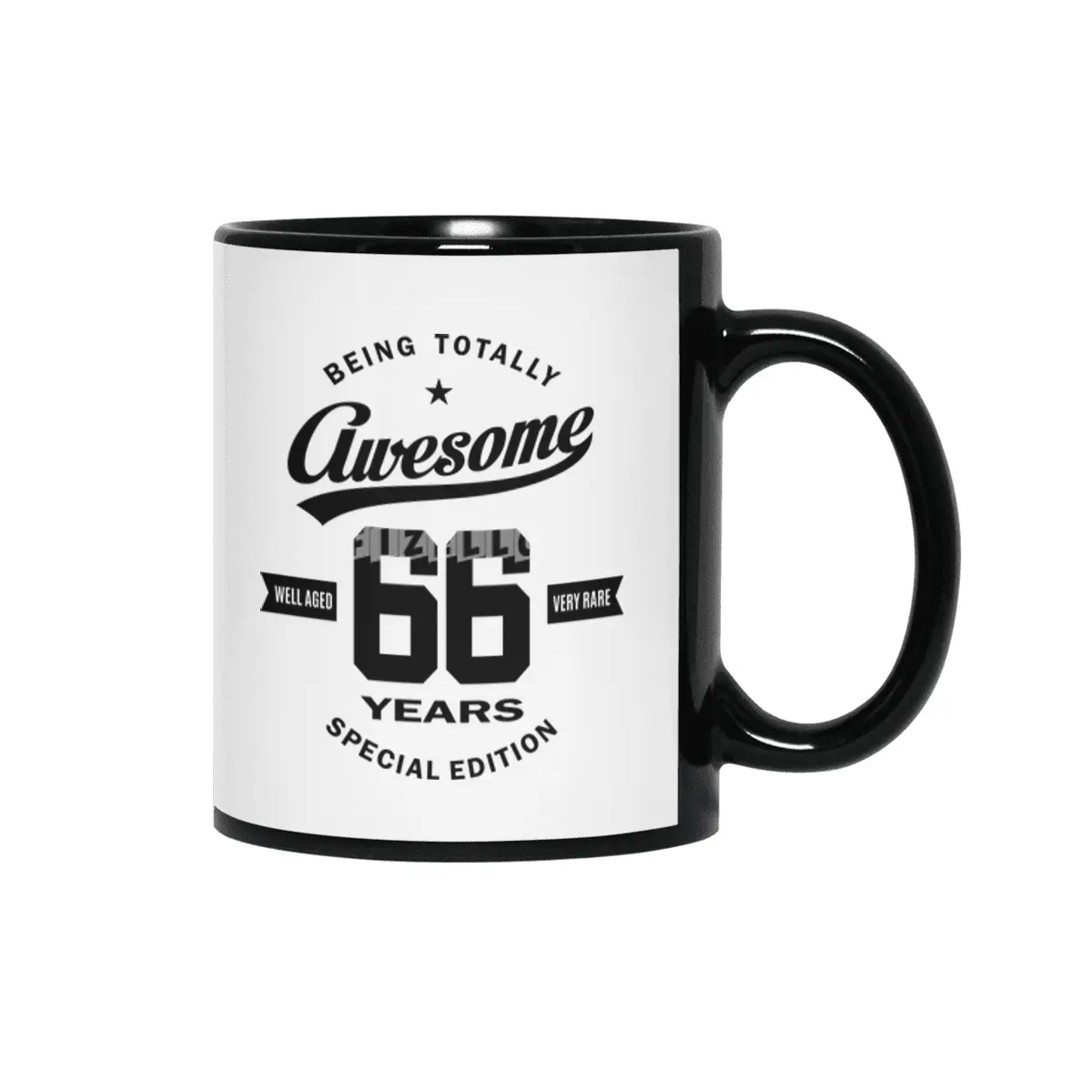 66 Year Old Gift | 66th Birthday Gift Ideas - Mens and Womens Siyah Kupa