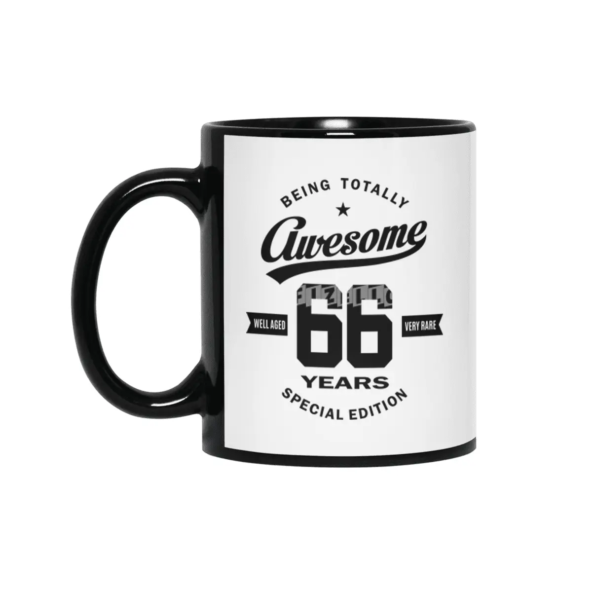 66 Year Old Gift | 66th Birthday Gift Ideas - Mens and Womens Siyah Kupa