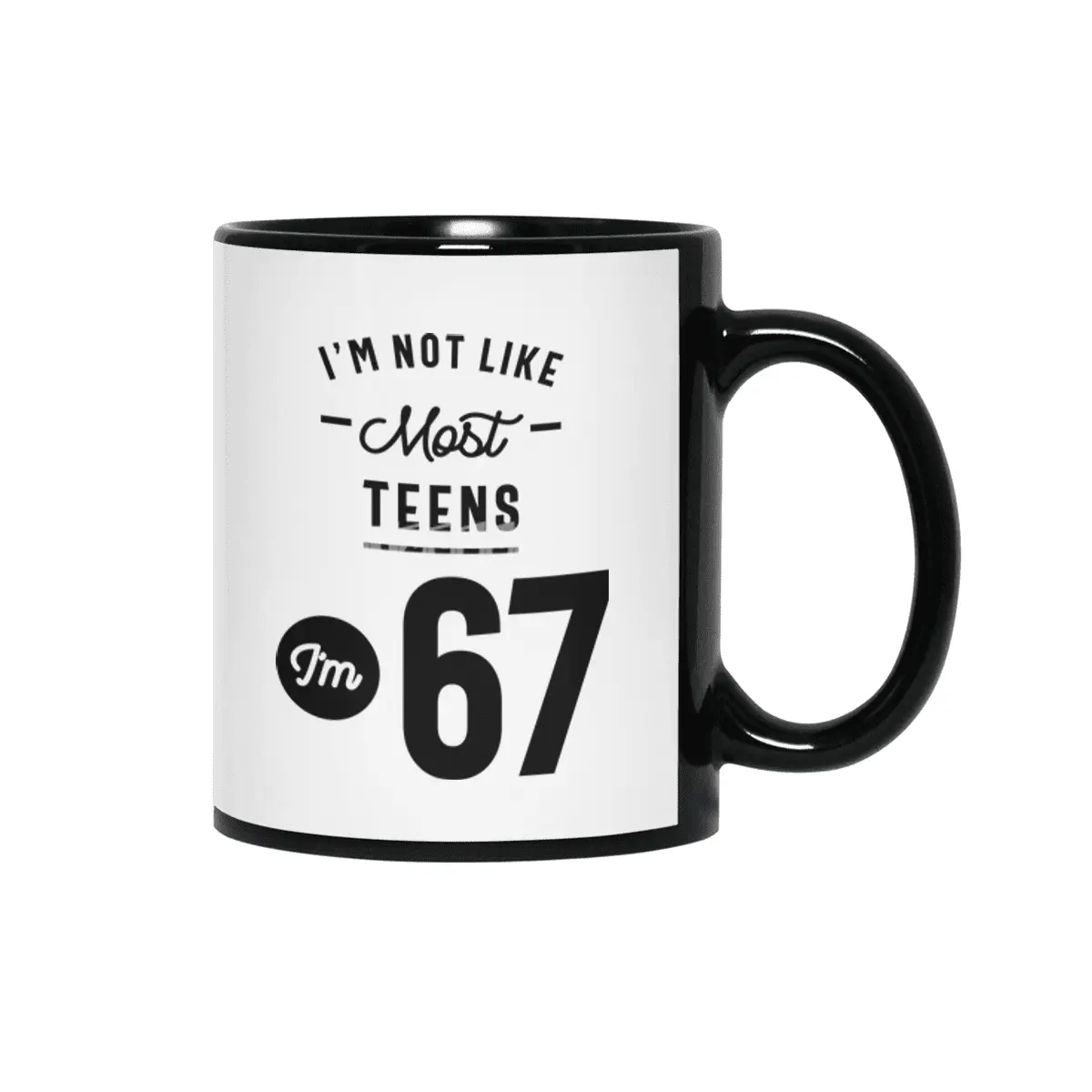 67 Year Old Gift | 67th Birthday Gift Ideas - Mens and Womens Siyah Kupa