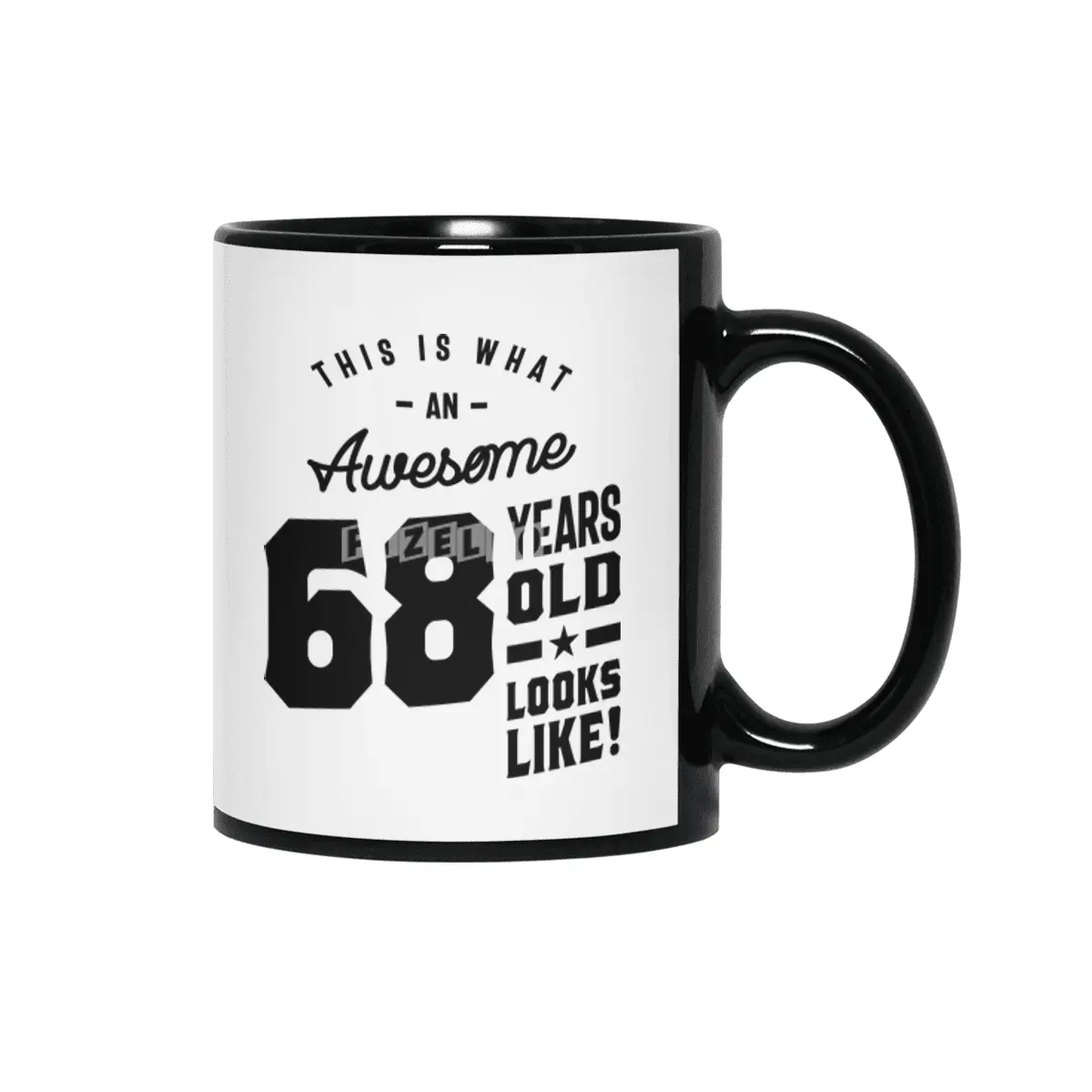 68 Year Old Gift | 68th Birthday Gift Ideas - Mens and Womens Siyah Kupa
