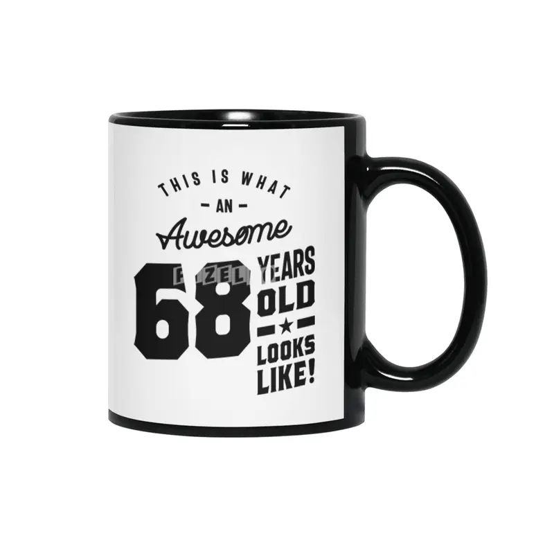 68 Year Old Gift | 68th Birthday Gift Ideas - Mens and Womens Siyah Kupa