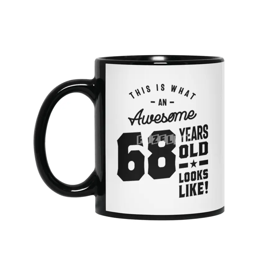 68 Year Old Gift | 68th Birthday Gift Ideas - Mens and Womens Siyah Kupa