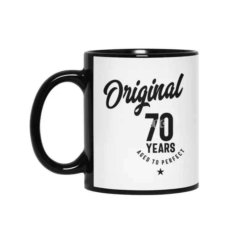 70 Year Old Gift | 70th Birthday Gift Ideas - Mens and Womens Siyah Kupa