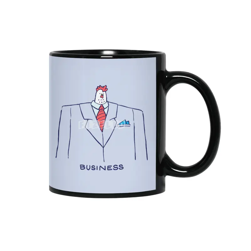 Business Chicken Siyah Kupa